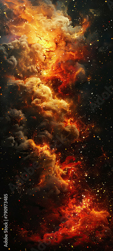 Flaming Constellation Celestial Inferno © Neural