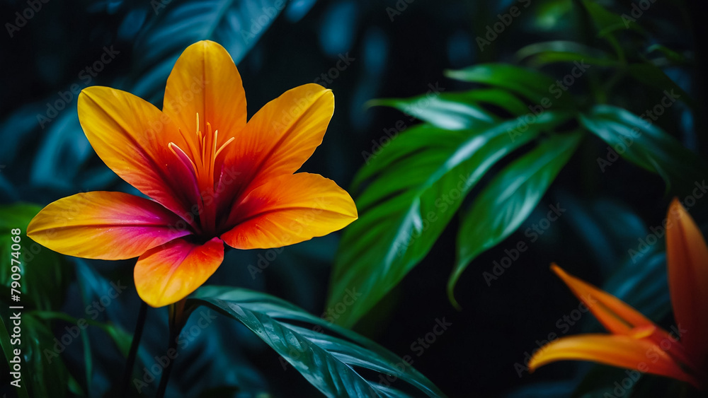 landscape of lotus petals and lotus flowers
