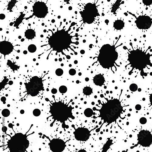 Dynamic Ink Flow Abstract Vector Silhouette Design  Fluidity and Movement in Monochrome