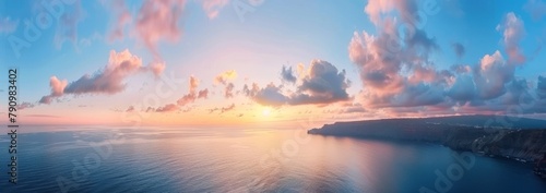 Sunrise sky panorama #790983402