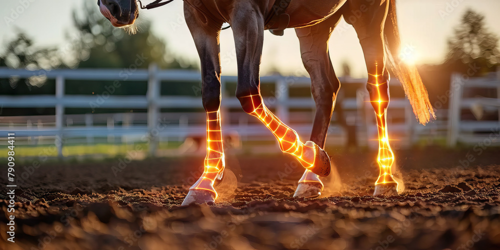 Equine Tendonitis The Leg Swelling and Lameness Picture a horse with