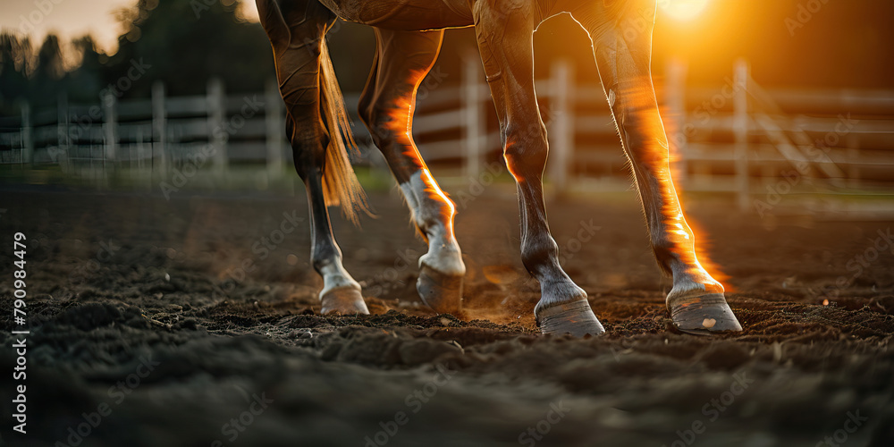 Equine Tendonitis The Leg Swelling and Lameness Picture a horse with
