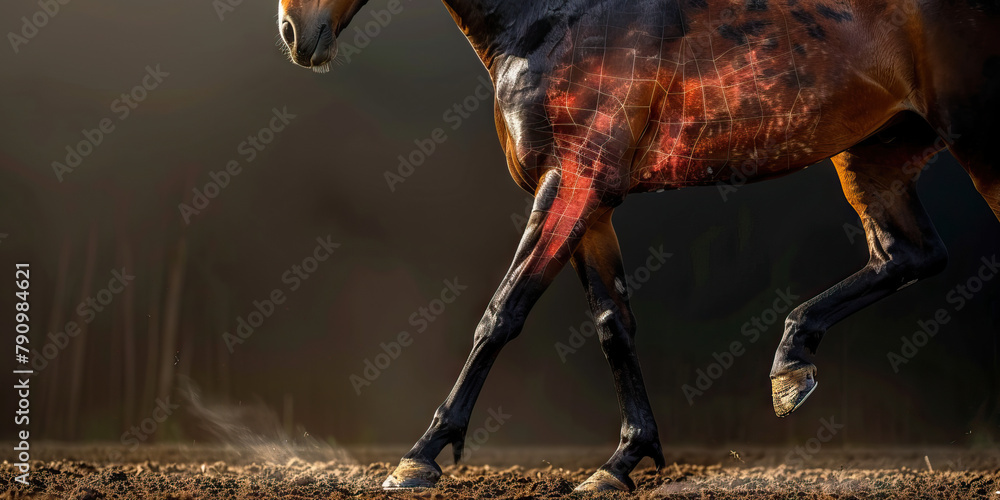 Equine Tendonitis The Leg Swelling and Lameness Picture a horse with