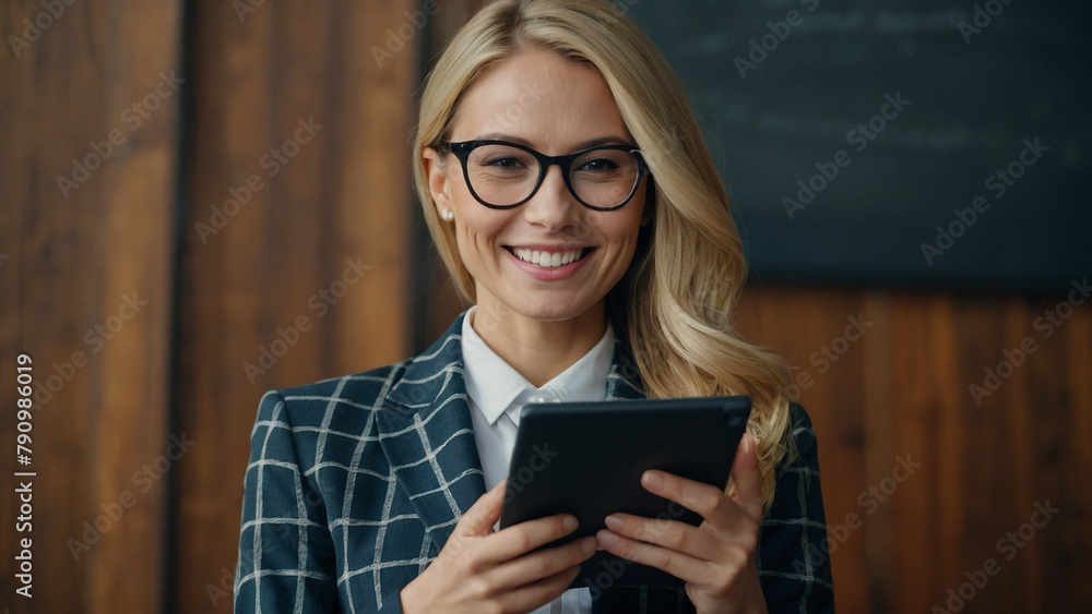 business woman, smiling business woman, smiling