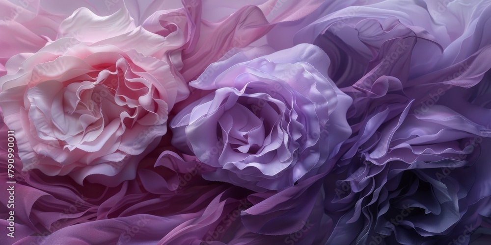 Soft Lavender and Dusky Rose Layers Overlapping in Serene Harmony Artwork Soft Lavender and Dusky Rose Layers Overlapping in Serene Harmony Artwork
