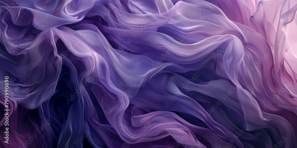 Deep Plum and Soft Lavender Fusion Creates Intriguing Artistic Layers