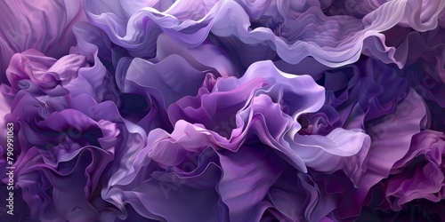 Layers of Plum and Lavender: A Captivating Abstract Masterpiece of Colorful Overlapping Shades