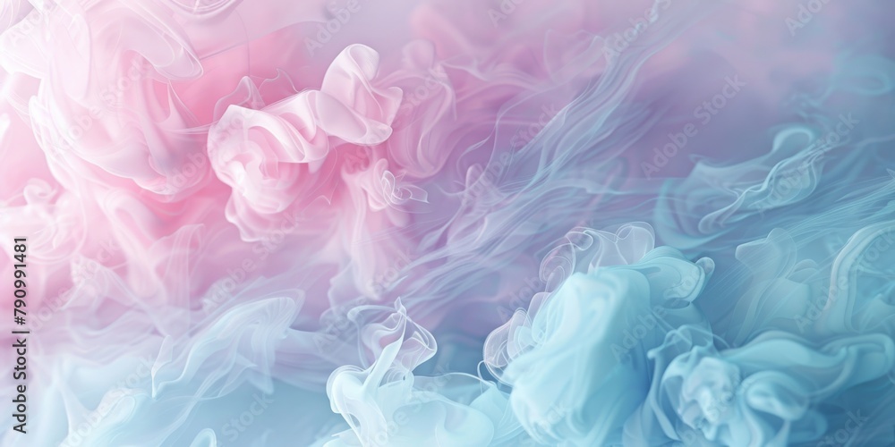 Delicate Pastel Whispers of Cotton Candy Pink and Powder Blue Beauty Delicate Pastel Whispers of Cotton Candy Pink and Powder Blue Beauty