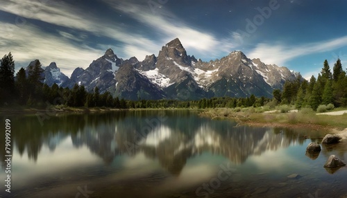 reflection in the mountains