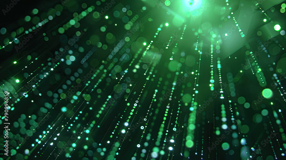 Green Binary Background Green Binary Background