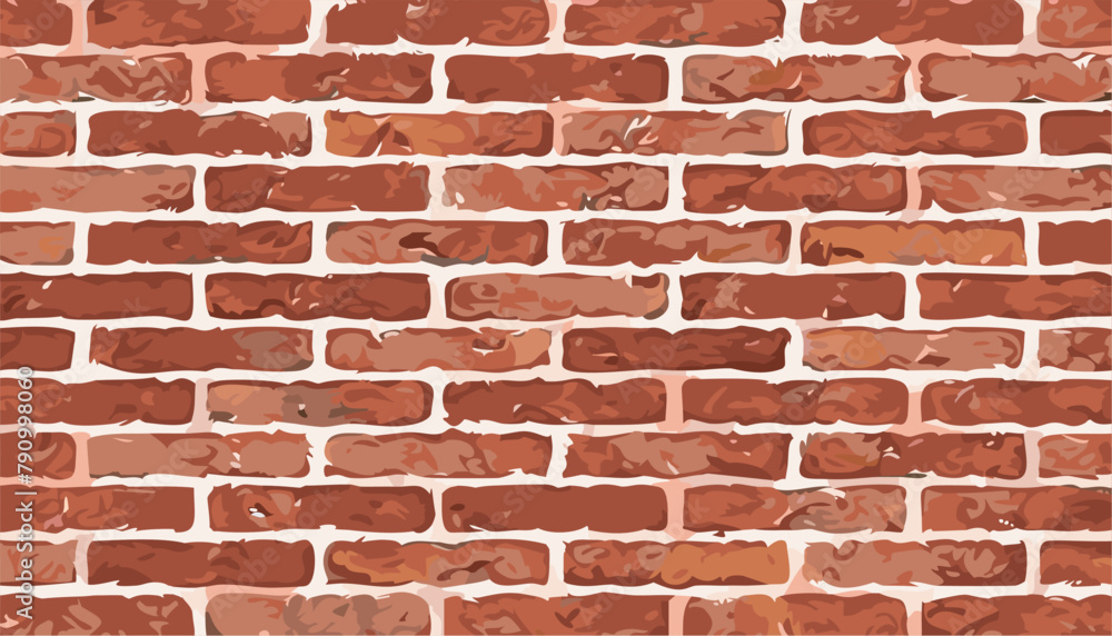 Obraz premium Old red brick wall background