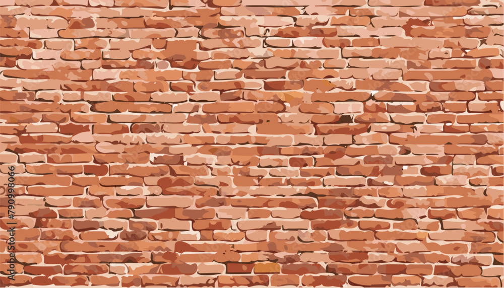 Fototapeta premium Old red brick wall background