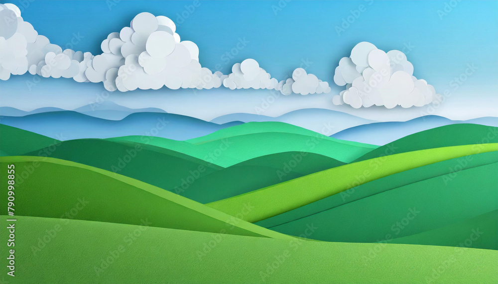 Obraz premium landscape with mountains and blue sky