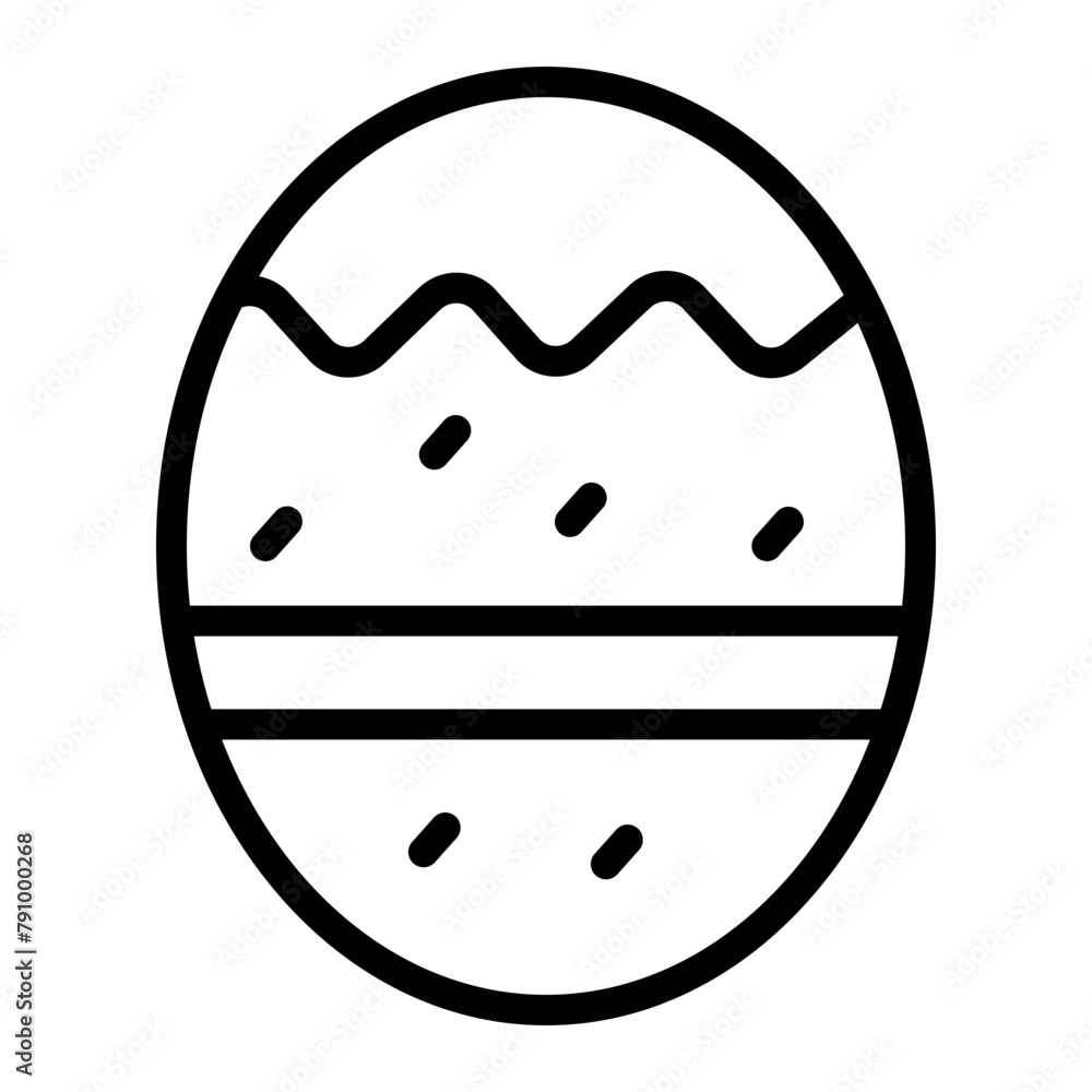 Easter Vector Line Icon Design Easter Vector Line Icon Design