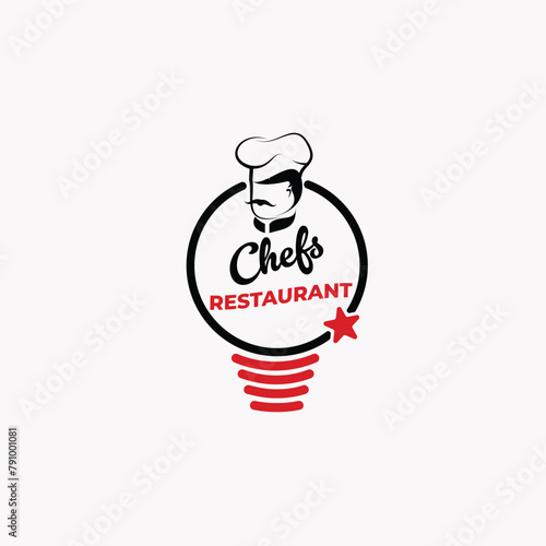 Logo for a modern restaurant with a stylish design. Suitable for branding, menus, signage, and promotional materials for a new eatery.