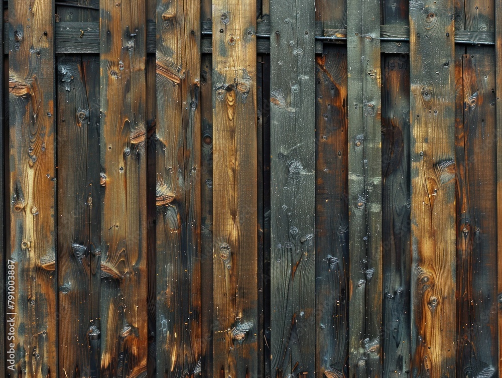 Aged wood fence showing natural patterns Aged wood fence showing natural patterns