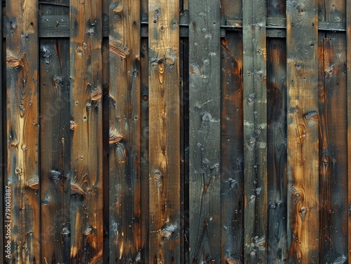 Aged wood fence showing natural patterns