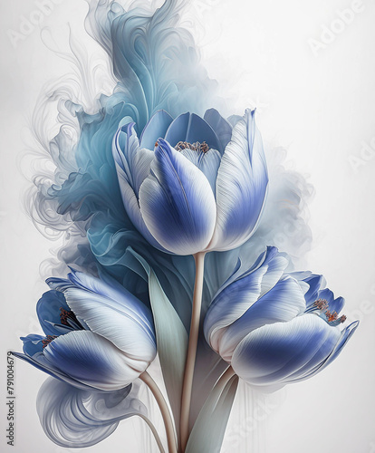 Fiori di tulipani blu