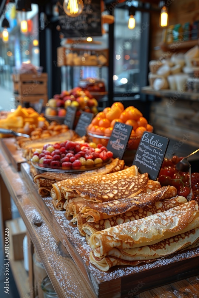 Fototapeta premium Diverse array of food on table