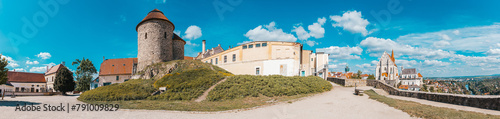 Znojmo panorama, historical centre - Znojmo Rotunda, St. Mukulas Church