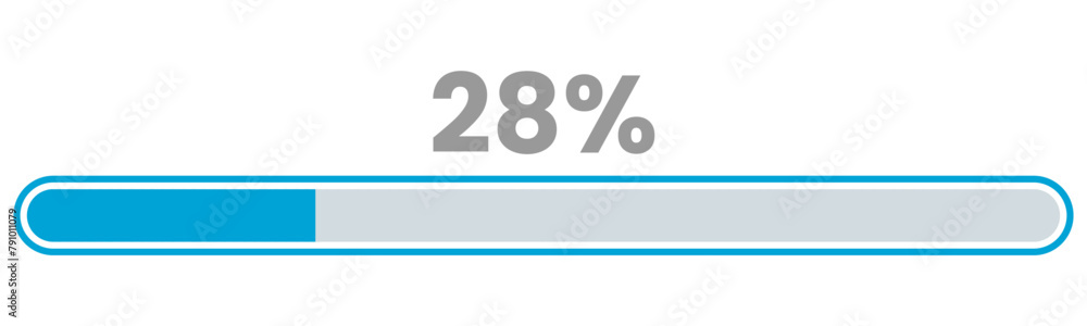 28% Loading. 28% progress bar Infographics vector, 28 Percentage ready to use for web design ux-ui 28% Loading. 28% progress bar Infographics vector, 28 Percentage ready to use for web design ux-ui
