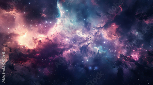 Enigmatic Cosmos Dark Nebula Cinematic Beauty © Arti