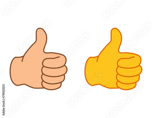 thumbsup vector emoji, thumbspup