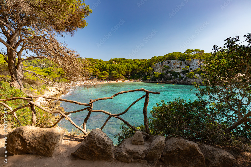 Widok śródziemnomorski, relaks i wypoczynek, wyspa Menorca, tapeta	 - obrazy, fototapety, plakaty 