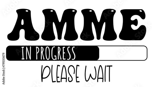 Amme - in progress….please wait - University student - Vector Graphics future work - working profession. For presentations, stickers, banner, icons, stickers, sublimazione, key rings, cricut	