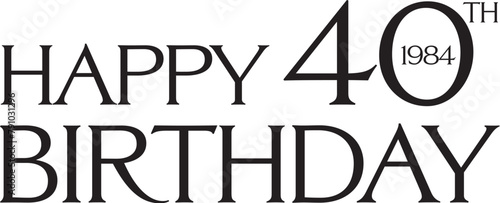 Photography happy 40th birthday