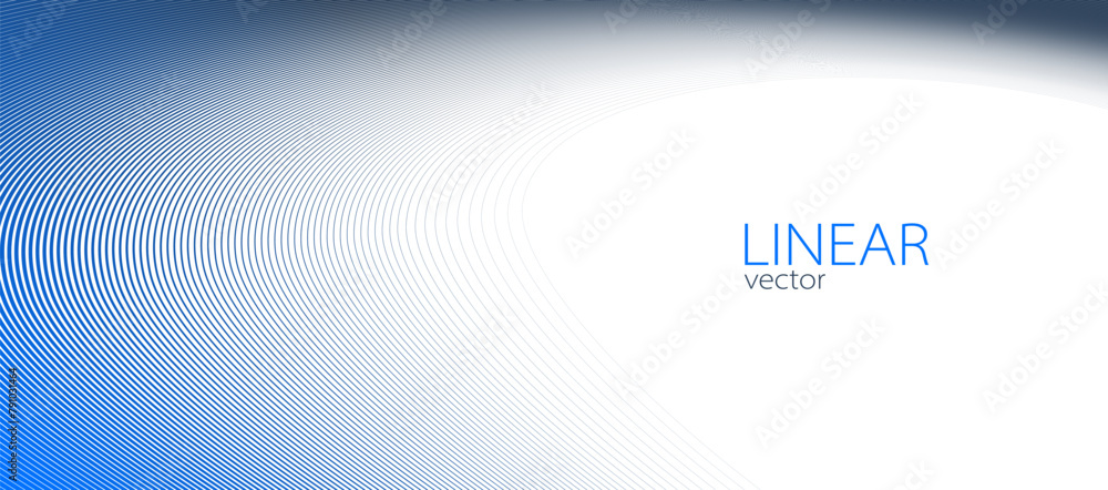 Linear abstract background, vector design 3D lines in perspective ...