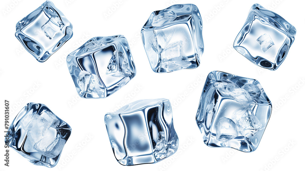 set off ice cubes, isolated, transparent background set off ice cubes, isolated, transparent background
