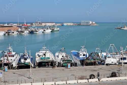 Termoli - Scorcio del porto dalle scale a chiocciola