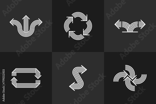 Concept arrows vector logos...
