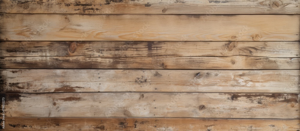 Wooden plank board with brown stain Wooden plank board with brown stain