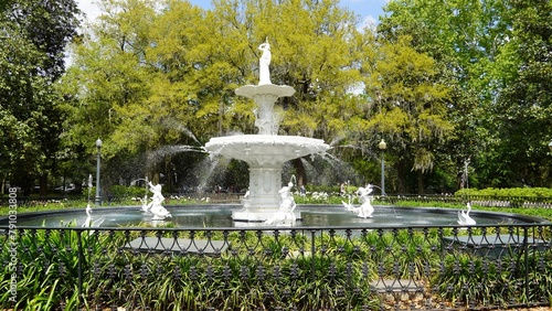 Fountain in Forsyth Park, Savannah Georgia