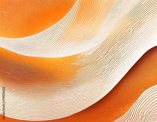 Orange waves wallpaper