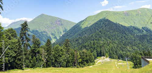 mountain view in summer - panorama