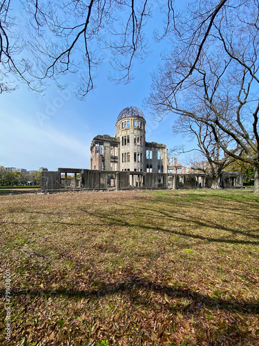 The Atomic Bomb Dome  Part of the Hiroshima Peace Memorial in Hiroshima, Japan. 22 March 2024