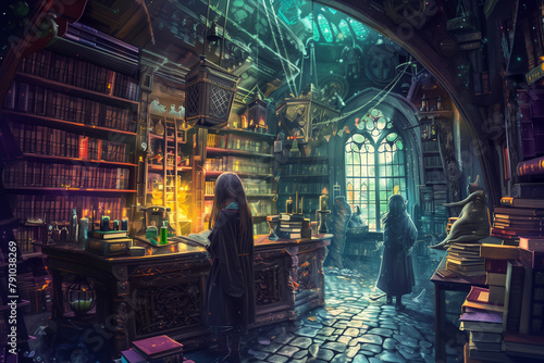 In a magical realm hidden from ordinary society  there exists a world filled with wizards  witches  and fantastic creatures. This enchanting universe is centered around a school of