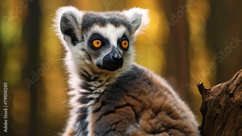 Portrait of a Lemur Catta photo