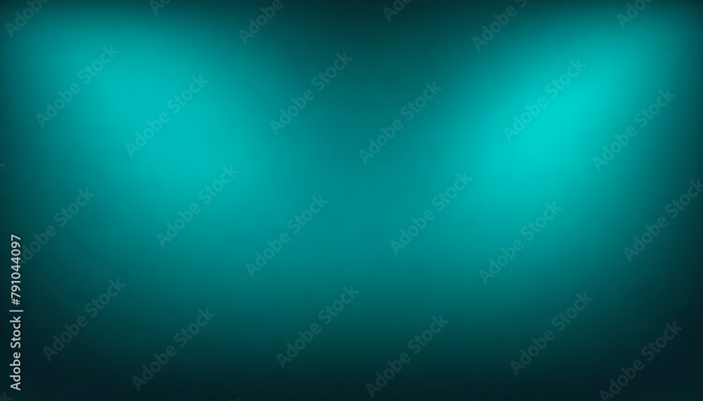 Obraz premium Teal gradient background glowing light noise texture effect header dark banner backdrop design