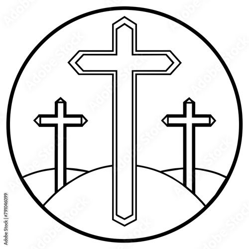 vector cross icon vector illustration 