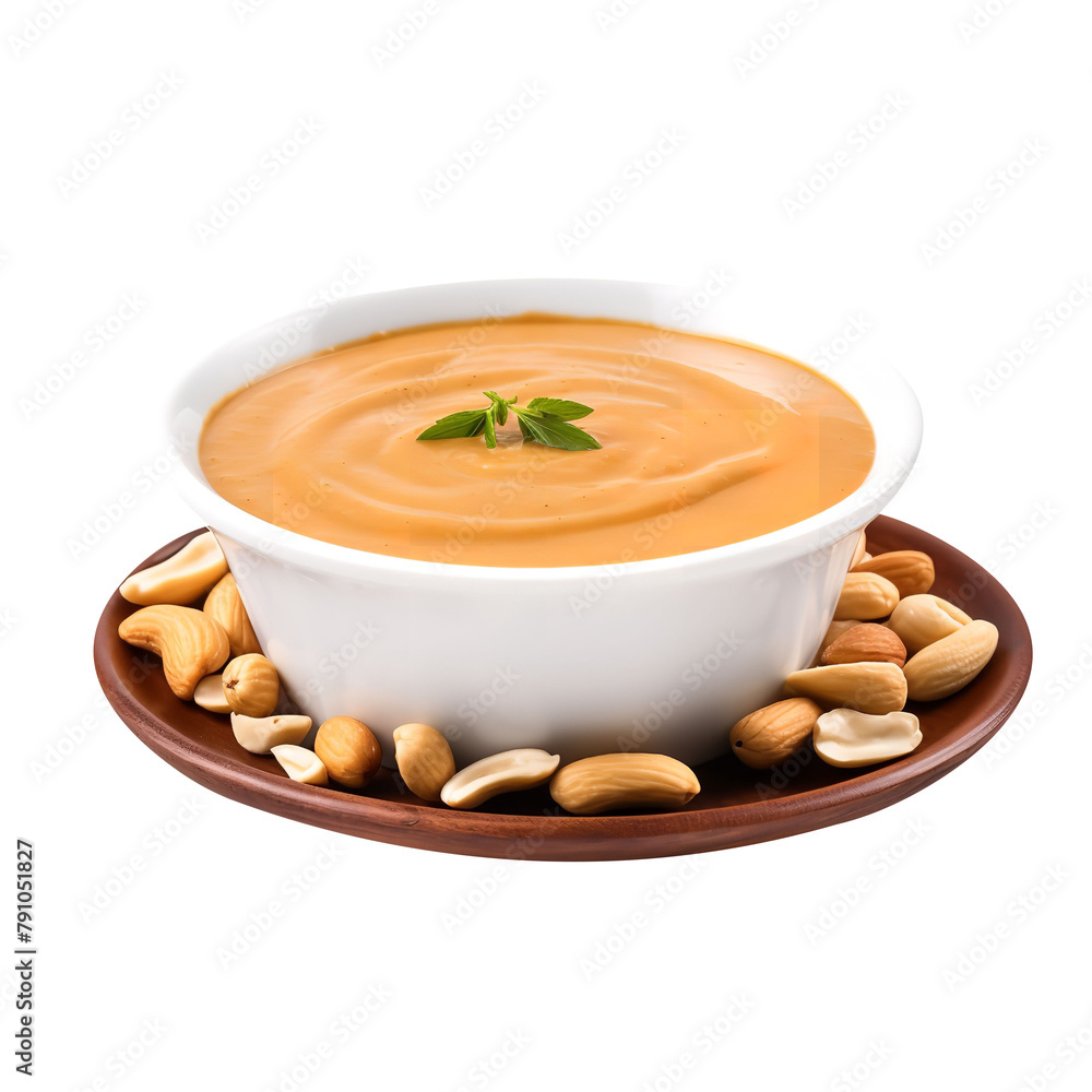 Tasty and Yummy Mixed Nut Sauce isolated on white background Tasty and Yummy Mixed Nut Sauce isolated on white background