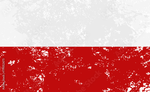 Flaga Polski - ikona wektorowa	