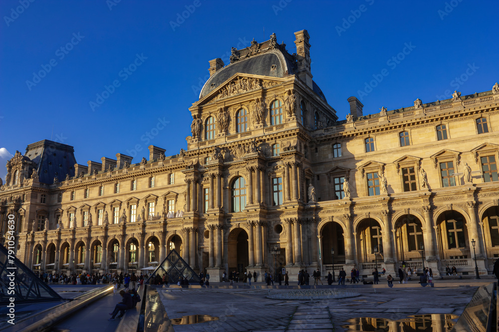 Partial view of the Louvre