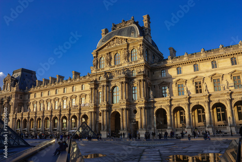 Partial view of the Louvre