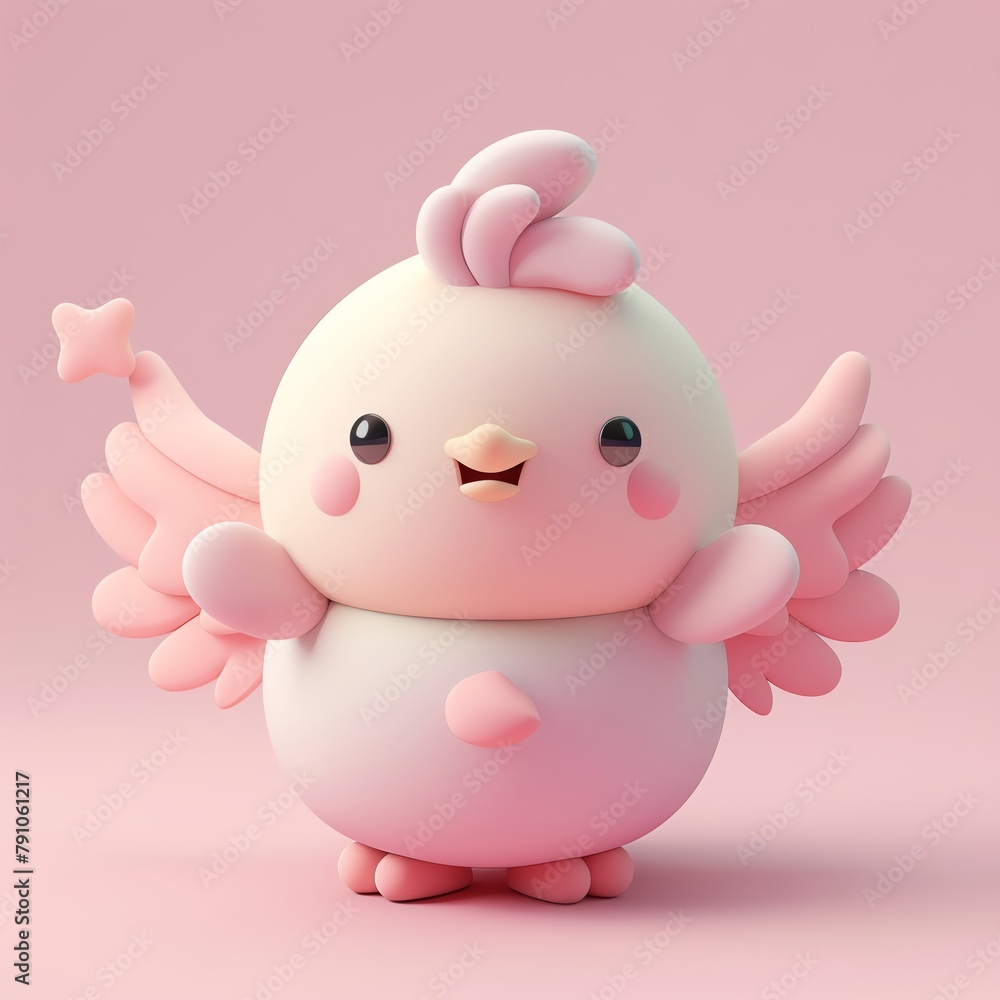 Adorable clay Hamaster, muted pastels, 3D clay icon, Blender 3d, matte background with subtle gradients, kawaii Adorable clay Hamaster, muted pastels, 3D clay icon, Blender 3d, matte background with subtle gradients, kawaii