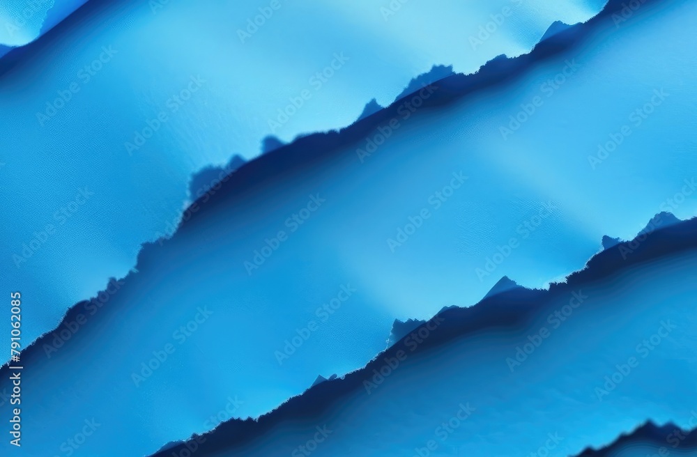 Blue torn paper. Colored paper background.
