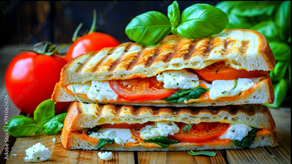 Spinach and Feta Grilled Cheese Sandwich. It's a Mediterraneaninspired